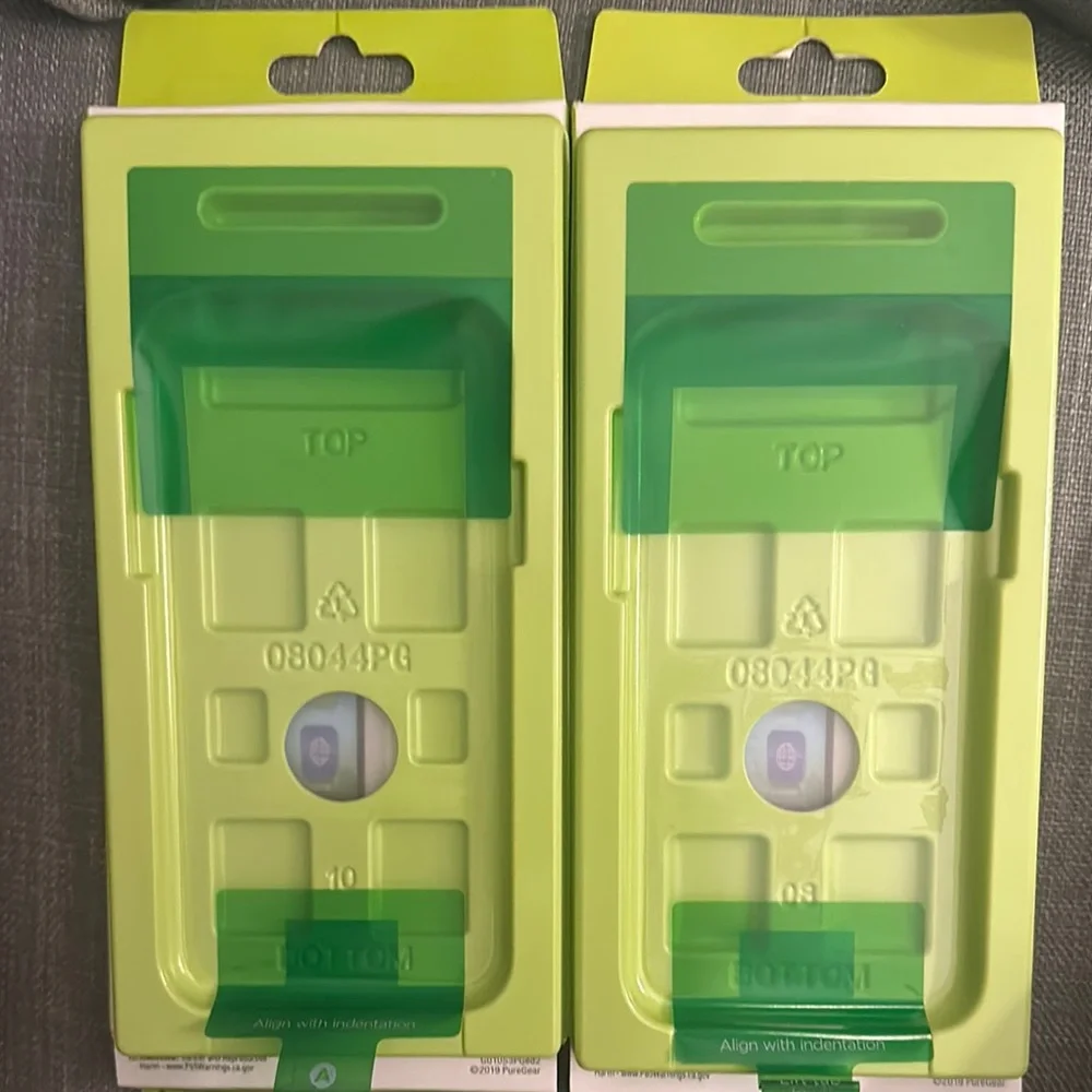 (2) High-Definition Tempered Glass Screen Protector - White